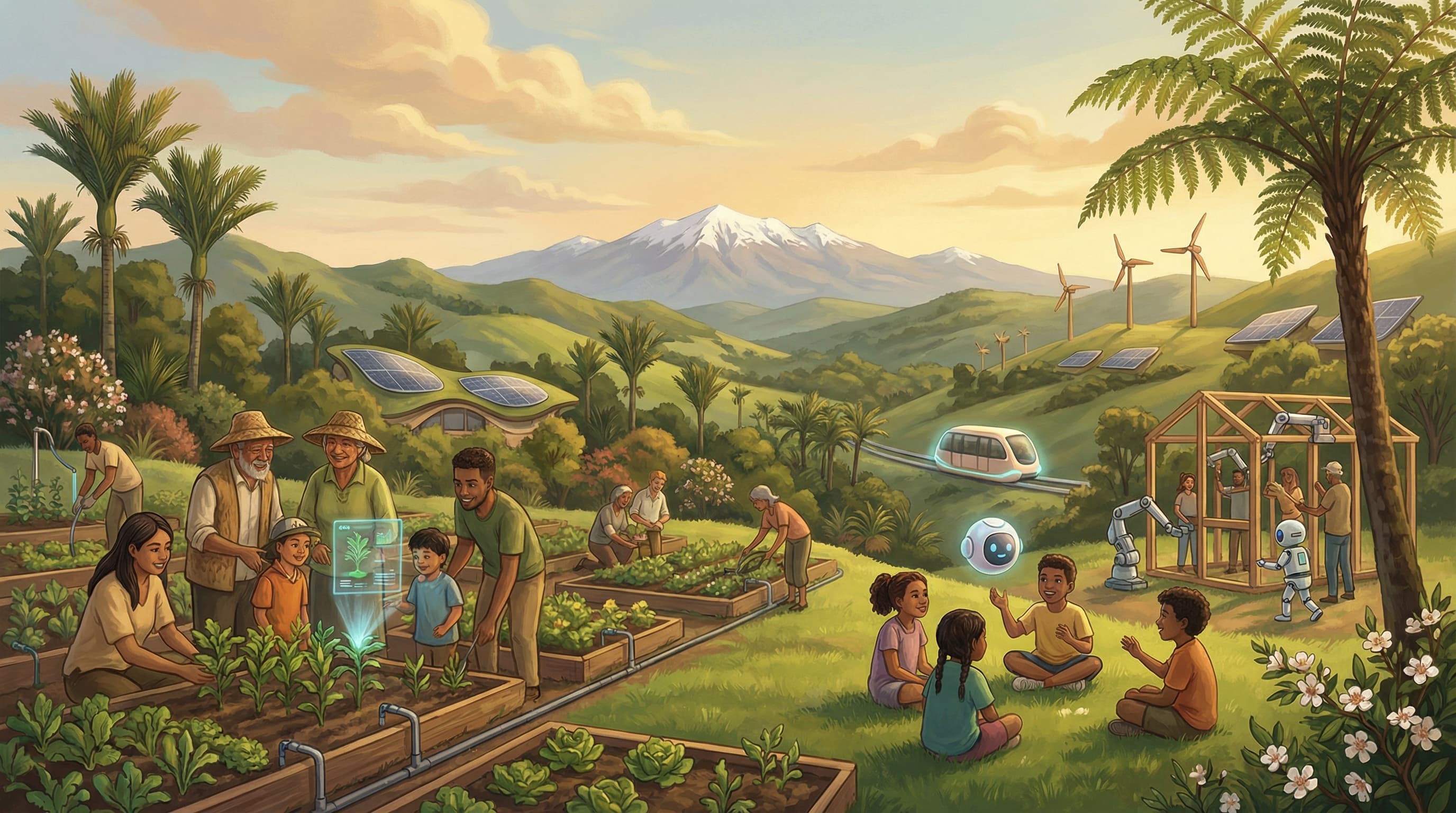 A green, optimistic vision of New Zealand's future